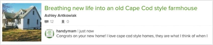 Pros can chat with homeowners and other pros on Discussions on Houzz.