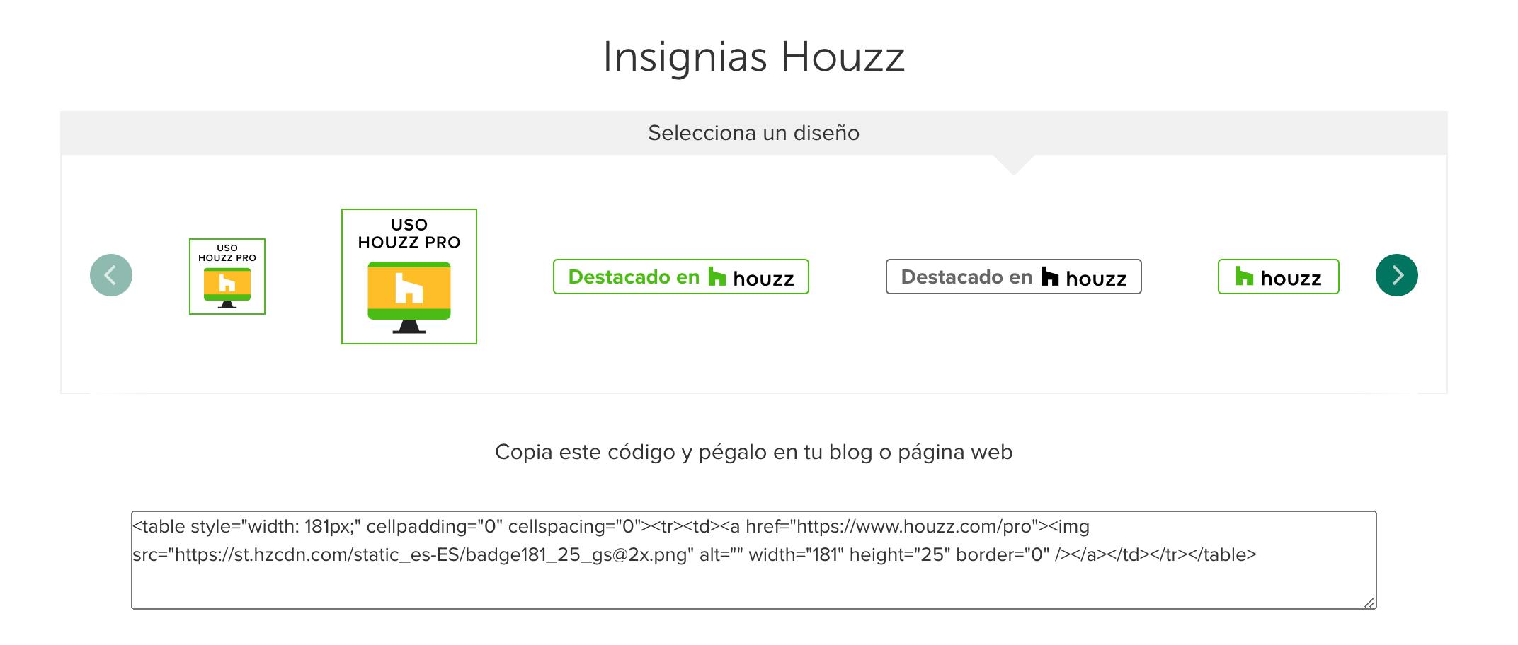 Insignias e iconos de Houzz | Houzz Pro