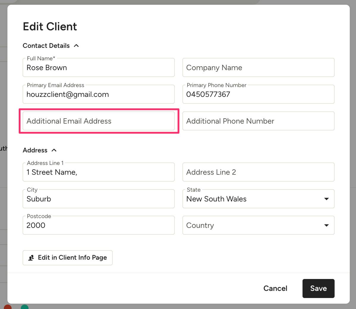 How to Add Multiple Email Addresses for a Client | Houzz Pro