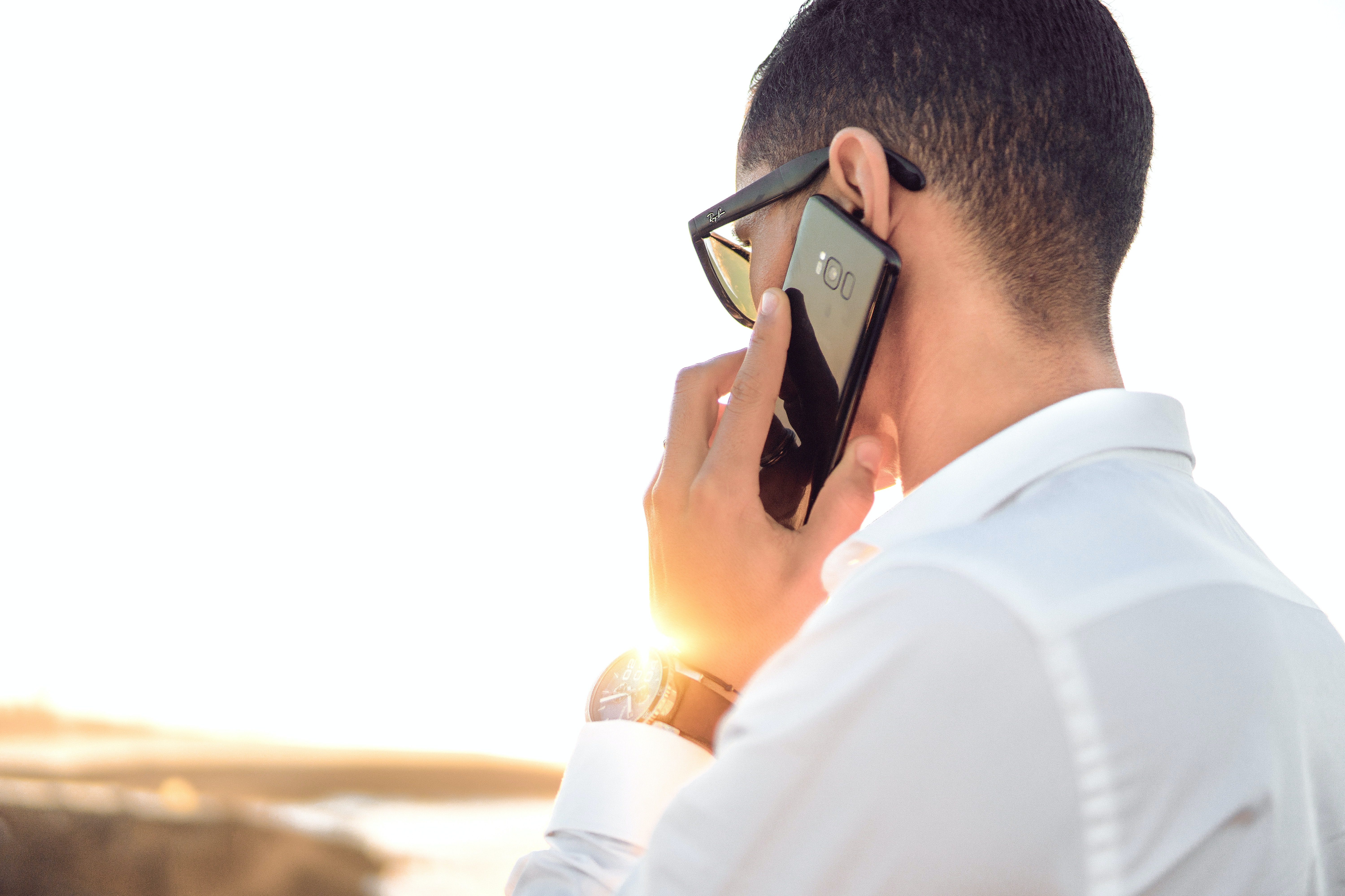 talking on phone