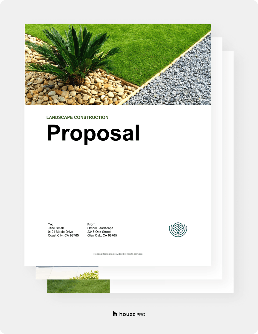 Free Landscape Proposal Template & HowTo Guide Houzz Pro Free Landscape Proposal Template & HowTo Guide Houzz Pro
